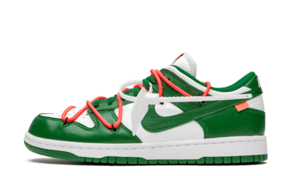 nike dunk low off white pine green