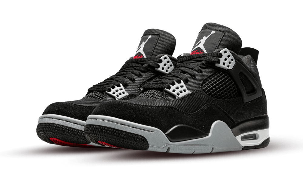 air jordan 4 black canvas