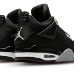 air jordan 4 black canvas
