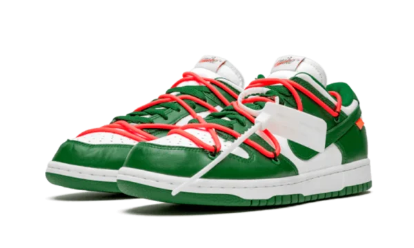 nike dunk low off white pine green