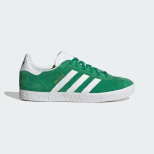 adidas gazelle green white gold