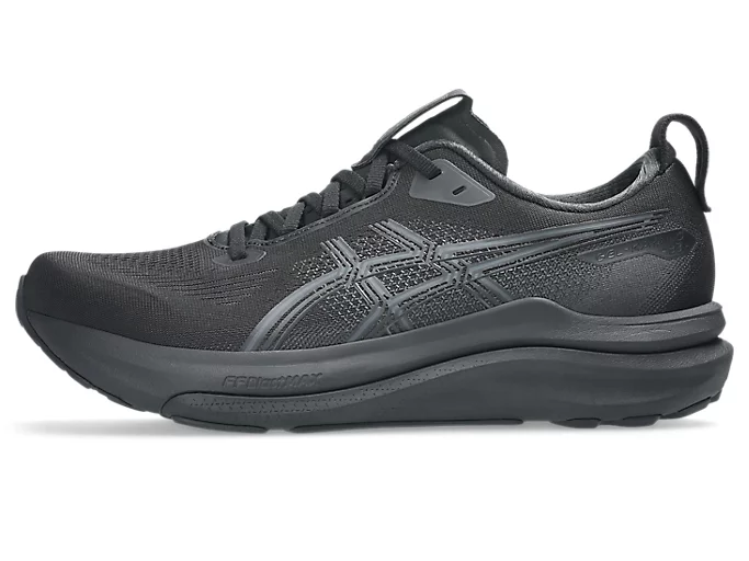asics gel kayano 33 black black