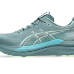 asics gel kayano 33 foggy teal illuminate yellow