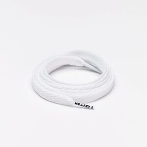 lacets plats blanc