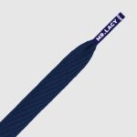 lacets plats bleu marine